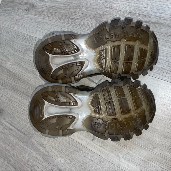 BALENCIAGA Track Sneakers Clear Sole Grey In Gray - Picture 7 of 7